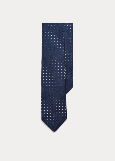 Men's Polo Ralph Lauren Dot Silk Repp Narrow Ties | 153072BNY